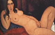 Amedeo Modigliani Reclining Nude with Loose Hair (mk39) painting